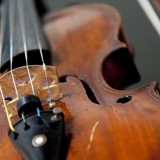 Vandrekoncert med violinelever, på Prætoriustorvet, Christiansfeld